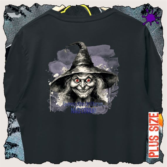 Camiseta Plus Se meus olhos brilharem, não corra