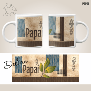 Caneca PAPAI vintage