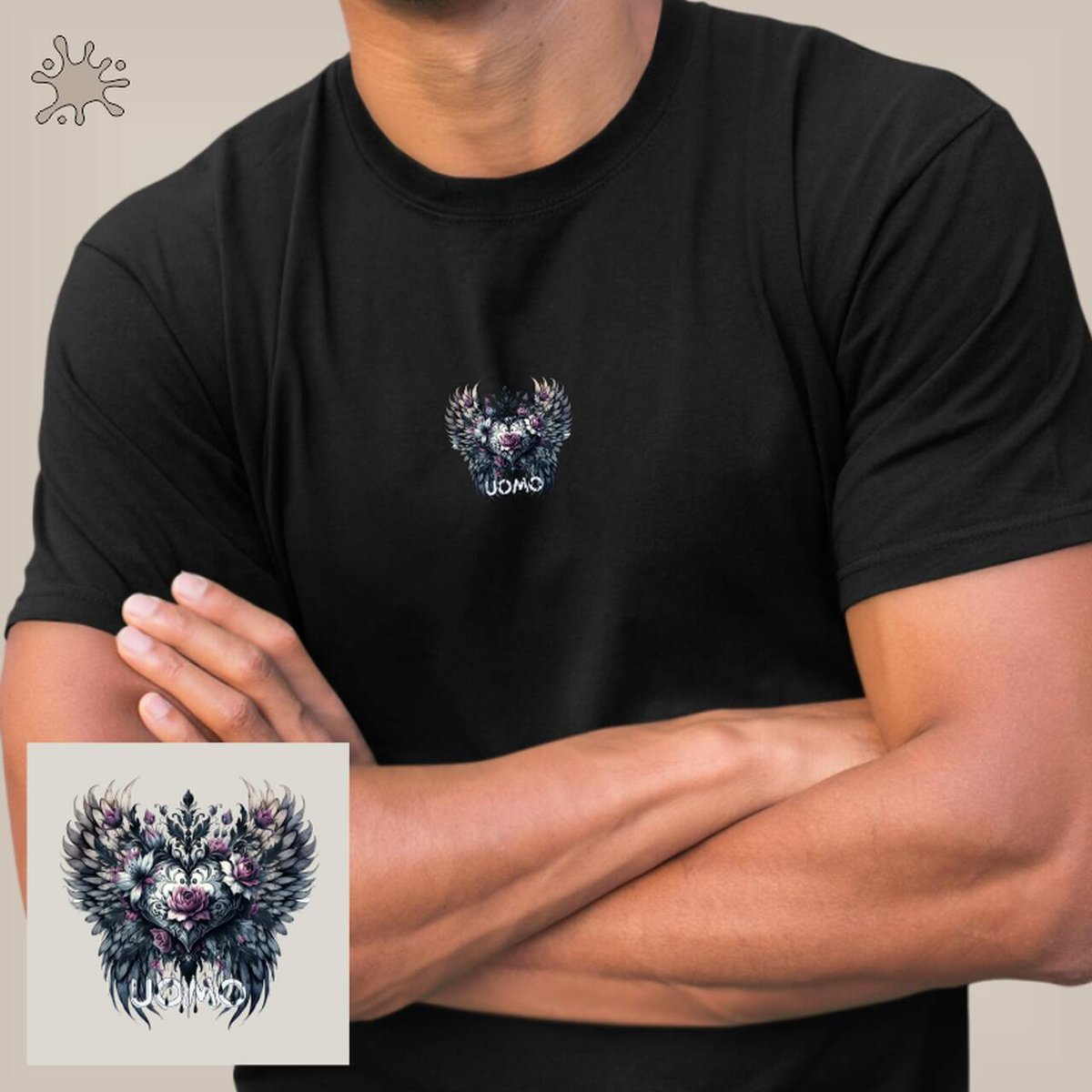 Nome do produto: Camiseta Asas Uomo