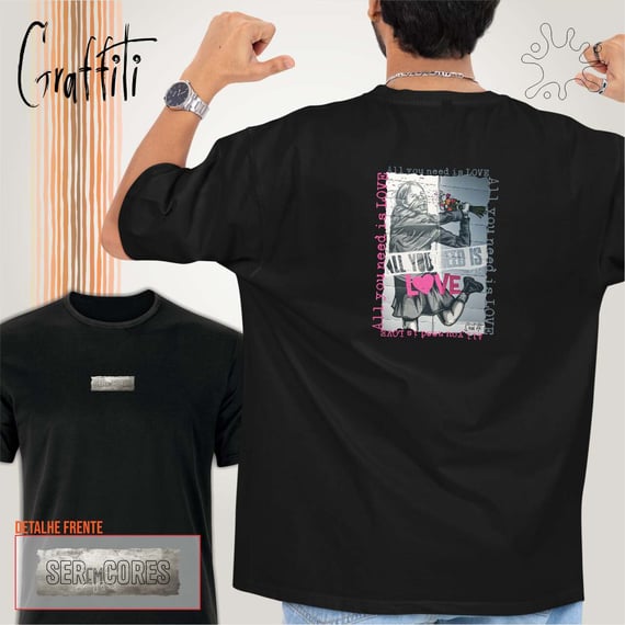 Camiseta Costas Graffiti All you need is love