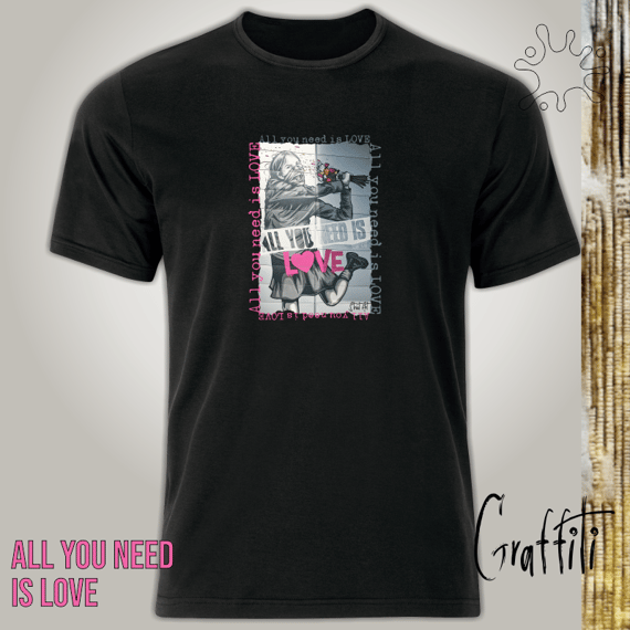 Camiseta Graffiti All you need is love