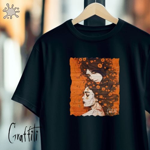 Camiseta Graffiti Irmãs de Alma
