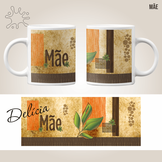 Caneca MÃE vintage