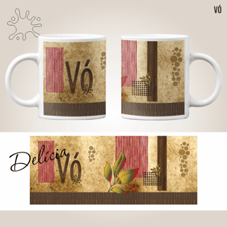 Caneca Vó - vintage