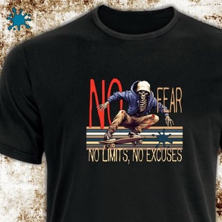 Camiseta No Fear, no limits, no excuses