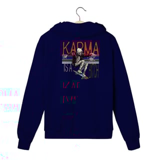 Nome do produto Moletom zíper Karma is a Bitch
