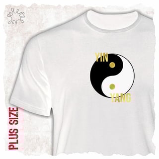 Camiseta Plus Símbolo Yin Yang