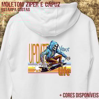 Nome do produto Moletom zíper Update your life