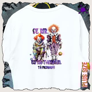 Camiseta PLUS Halloween Tá Medinho