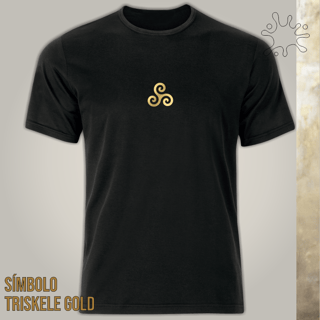 Camiseta Símbolo Triskele Gold