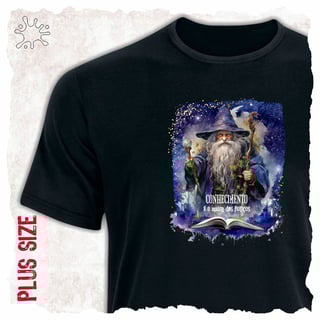 Nome do produtoCamiseta Plus Magos - Conhecimento