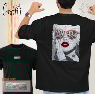 Nome do produto Camiseta Costas Graffiti Marilyn