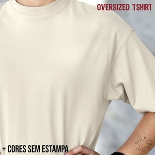 Camiseta Oversized SEM ESTAMPA