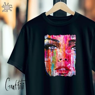 Camiseta Graffiti Face de Mulher