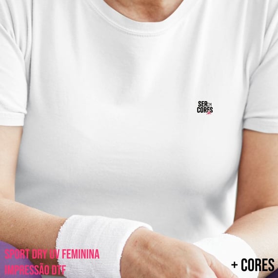 Camiseta Sport Dry UV Feminina SER Original preto