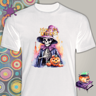 Nome do produto Camiseta Esqueleto - Hang in There - Seremcores 