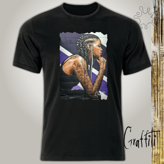 Camiseta Graffiti Refletindo