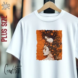 Camiseta Plus Graffiti Irmãs de Alma