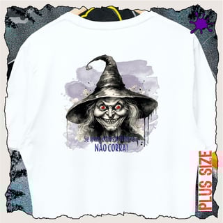 Nome do produtoCamiseta Plus Se meus olhos brilharem, não corra