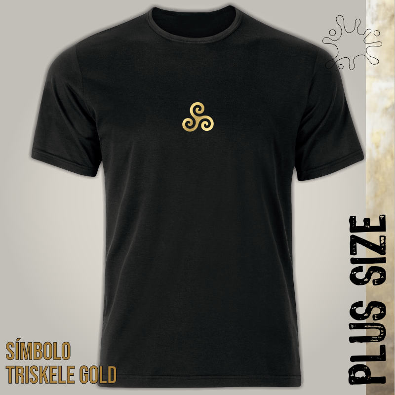 Camiseta Plus Triskele Gold