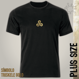 Camiseta Plus Triskele Gold