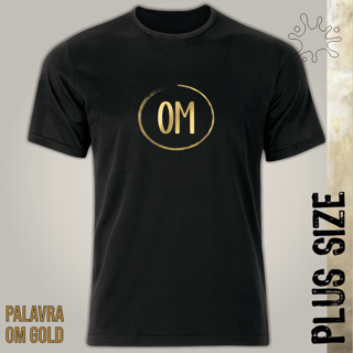 Camiseta Plus Mantra OM Gold