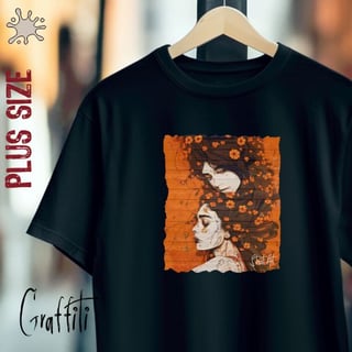 Nome do produtoCamiseta Plus Graffiti Irmãs de Alma
