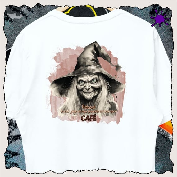 Camiseta Relaxa, eu só jogo praga quando estou sem café