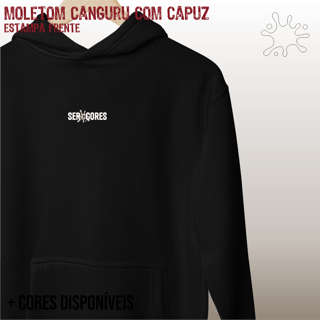 Moletom canguru Seremcores em branco