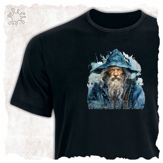 Nome do produtoCamiseta Magos - Wisdom is magic