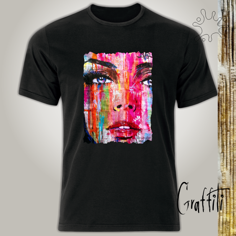 Camiseta Graffiti Face de Mulher