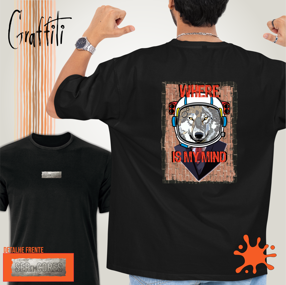 Camiseta Costas Graffiti Where is my mind