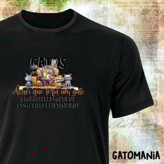 Nome do produto Camiseta Gatos - Seres Místicos