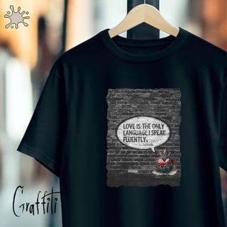 Nome do produto Camiseta Graffiti Love is the only language