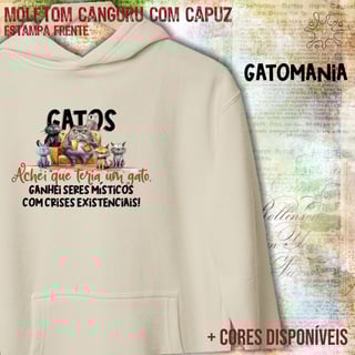 Nome do produtoMoletom canguru Gatos - Seres Místicos