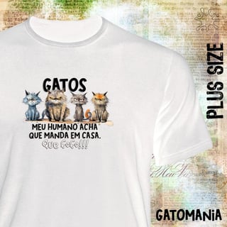 Camiseta Plus Gatos - Que Fofo!