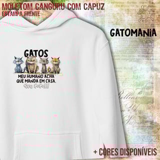 Nome do produtoMoletom canguru Gatos - Que Fofo!