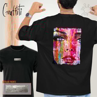 Camiseta Costas Graffiti Face de Mulher