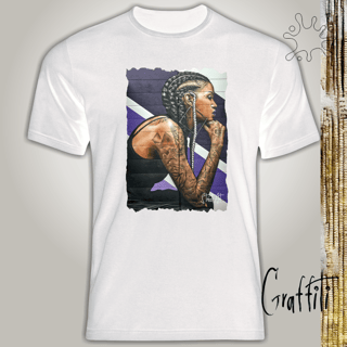 Camiseta Graffiti Refletindo