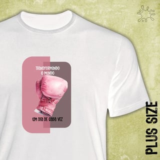 Nome do produto Camiseta Plus Transformando o mundo