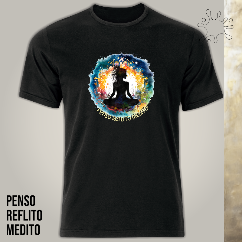 Camiseta Penso, Reflito, Medito