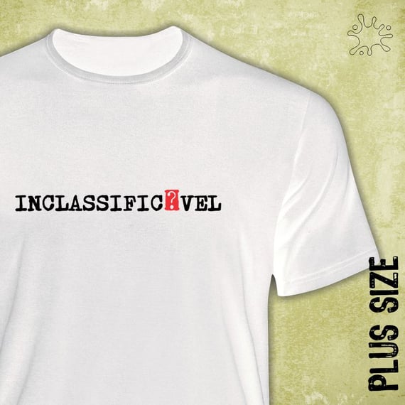 Camiseta Plus Inclassificável (preto)