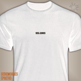 Camiseta Ser em Cores preto no branco