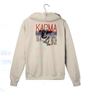 Nome do produto Moletom zíper Karma is a Bitch