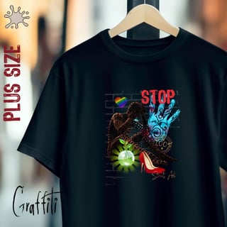 Nome do produtoCamiseta Plus Graffiti Stop
