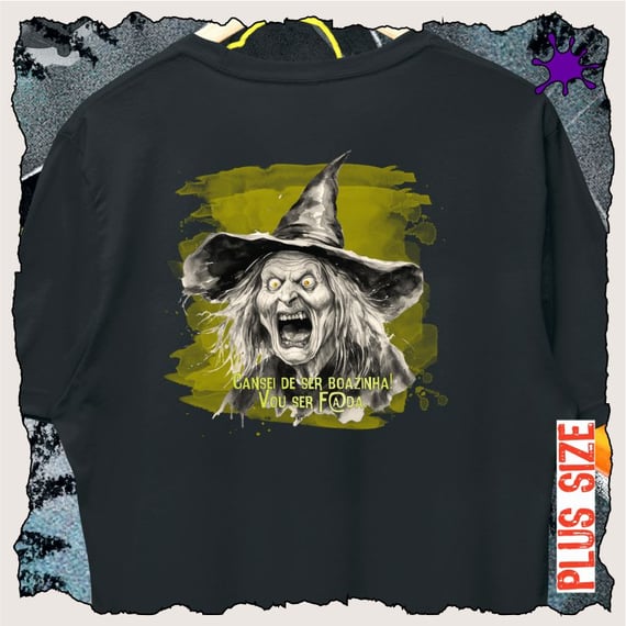 Camiseta Plus Cansei de boazinha, vou ser f@da!