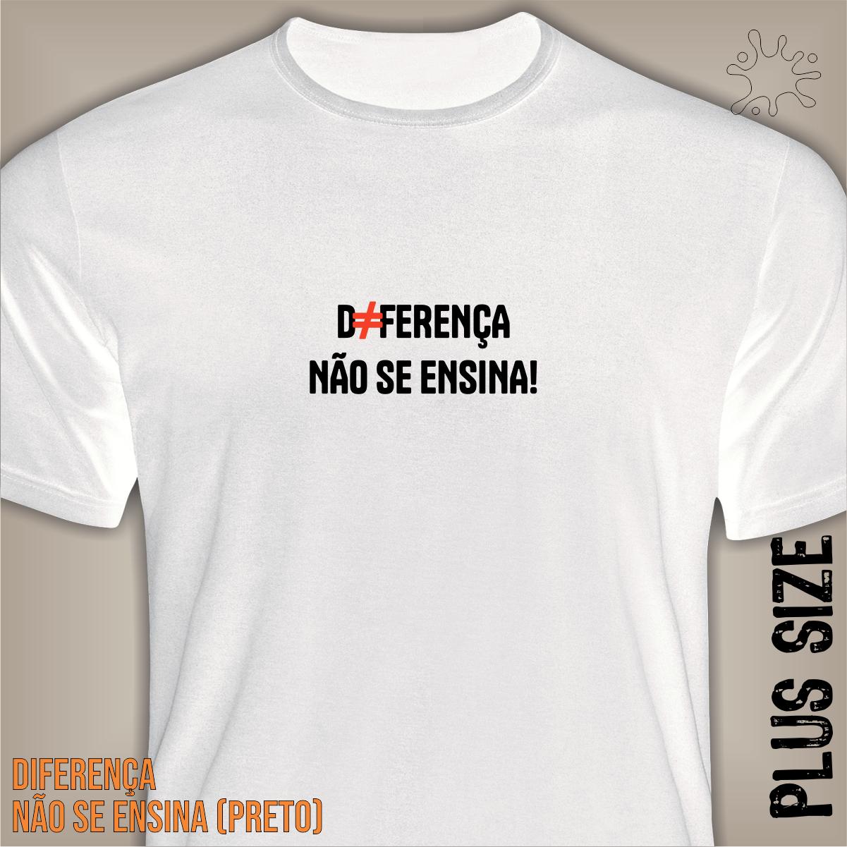 Plus Diferença não se ensina (preto)