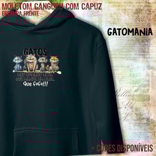 Nome do produtoMoletom canguru Gatos - Que Fofo!
