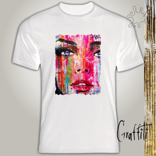 Nome do produto Camiseta Graffiti Face de Mulher