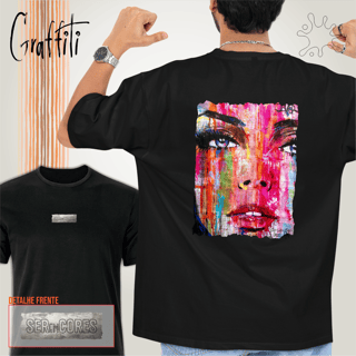 Camiseta Costas Graffiti Face de Mulher